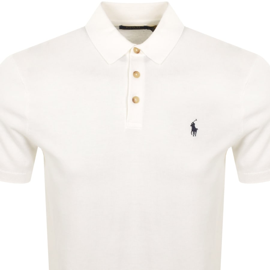 Ralph Lauren Knit Polo T Shirt White | Mainline Menswear